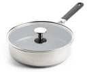 KitchenAid Sauté Pan with Lid Classic Stainless Steel ø 26 cm / 3.6 Litres - ceramic non-stick coating