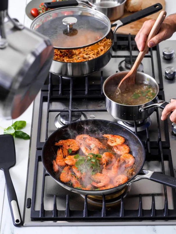 KitchenAid Frying Pan Classic Stainless Steel ø 28 cm - ceramic non-stick coating