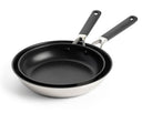 KitchenAid Frying Pan Set Classic Stainless Steel 2-Piece - ø 24 & 28 cm - ceramic non-stick coating