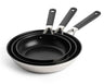 KitchenAid Koekenpannenset Classic RVS 3-delig - ø 20, 24 & 28 cm