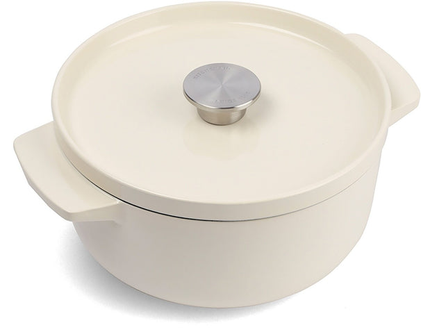 KitchenAid Casserole Cast Iron Cream ø 22 cm / 3.3 Litres - enamelled non-stick coating