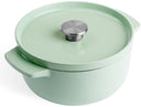 KitchenAid Casserole Cast Iron Pistachio ø 22 cm / 3.3 Litres - enamelled non-stick coating