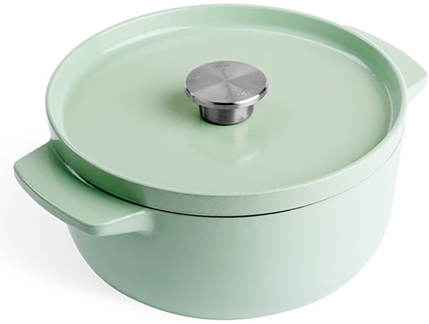 KitchenAid Casserole Cast Iron Pistachio ø 22 cm / 3.3 Litres - enamelled non-stick coating