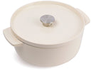 KitchenAid Casserole Cast Iron Cream ø 26 cm / 5.2 Litres - enamelled non-stick coating