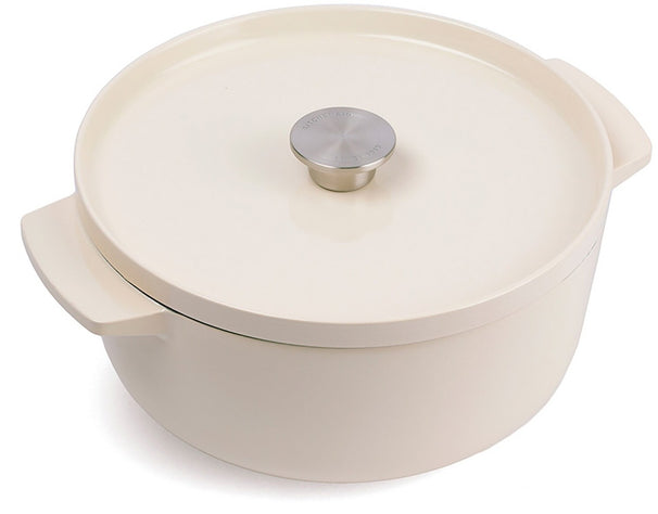 KitchenAid Casserole Cast Iron Cream ø 26 cm / 5.2 Litres - enamelled non-stick coating