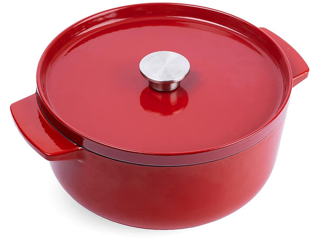 KitchenAid Casserole Cast Iron Empire Red ø 26 cm / 5.2 Litres - enamelled non-stick coating
