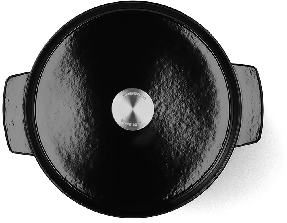 KitchenAid Braadpan Gietijzer Onyx Black ø 26 cm / 5.2 Liter - bovenaanzicht