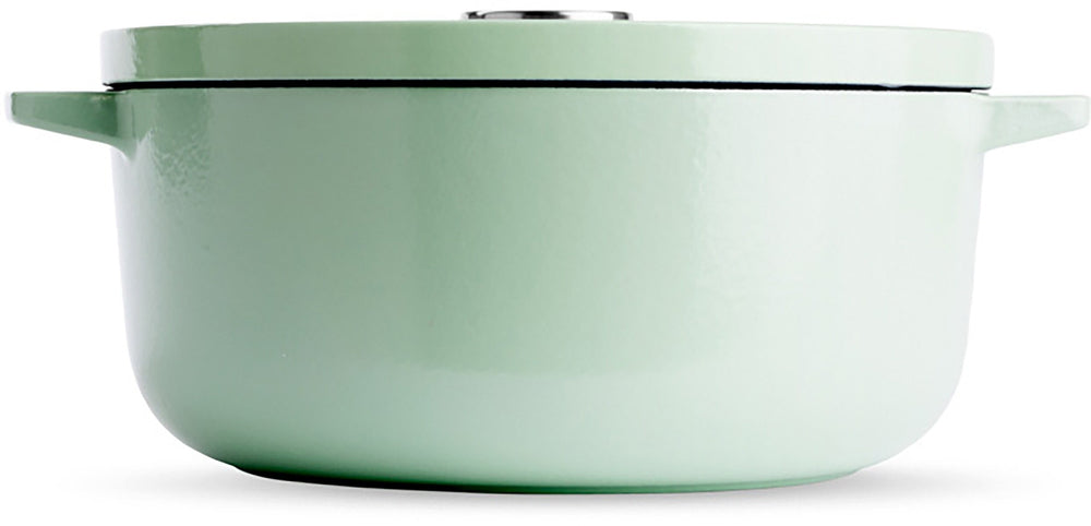 KitchenAid Braadpan Gietijzer Pistachio ø 26 cm / 5.2 Liter - zijaanzicht
