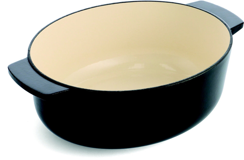 KitchenAid Braadpan Ovaal Gietijzer Onyx Black 30 cm / 5.6 Liter - zonder deksel