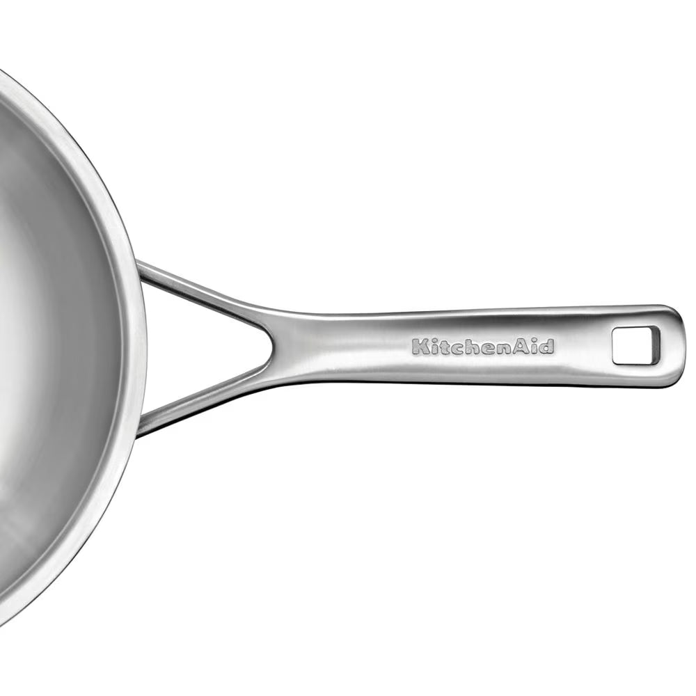 KitchenAid Set de Sartenes - Multi-Ply Acero Inoxidable - ø 24 y 28 cm - sin recubrimiento antiadherente