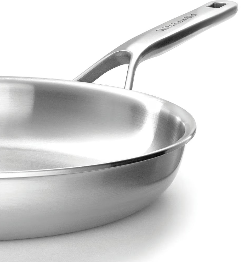 KitchenAid Set de Sartenes - Multi-Ply Acero Inoxidable - ø 24 y 28 cm - sin recubrimiento antiadherente