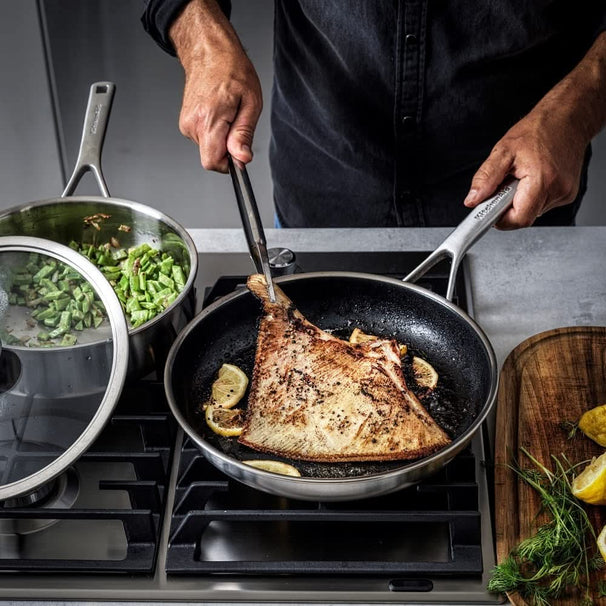KitchenAid Frying Pan Multi-Ply Stainless Steel ø 20 cm - ceramic non-stick coating