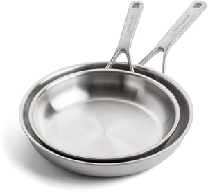 KitchenAid Koekenpannenset Tri-Ply RVS 2-delig - ø 20 & 28 cm