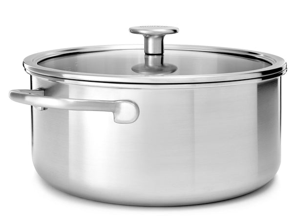 KitchenAid Olla Tri-Ply Acero Inoxidable ø 24 cm / 4,9 litros - sin revestimiento antiadherente