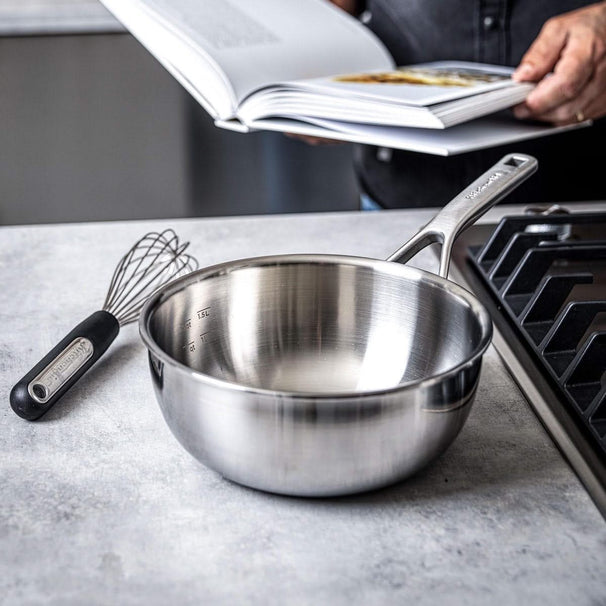 KitchenAid Chef's Pan Tri-Ply Stainless Steel ø 20 cm / 2.4 Litres - without non-stick coating