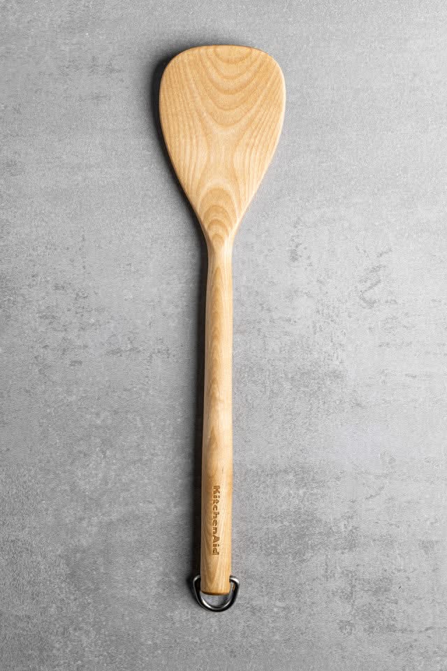 KitchenAid Spatula Core Birchwood 33 cm - Wooden Turner for Non-Stick Pans