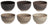 Cookinglife Soup Bowls / Bowls Delice Gray ø 14 cm - 6 pieces