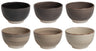 Cookinglife Soup Bowls / Bowls Delice Gray ø 14 cm - 6 pieces