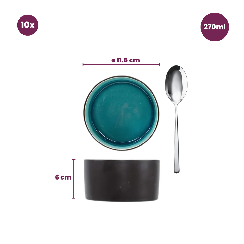 Cosy & Trendy Small Bowls Streetfood ø 12 cm / 270 ml - 10 Pieces