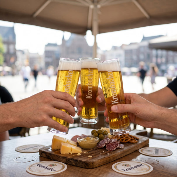 Krombacher vasos de cerveza Star Cup 250 ml - 6 piezas