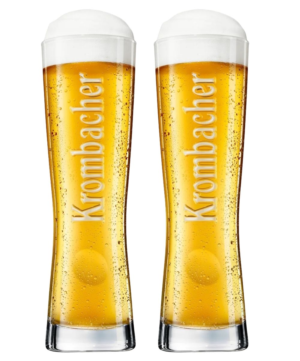 Krombacher Beer Glasses Star Cup 250 ml - 2 pieces