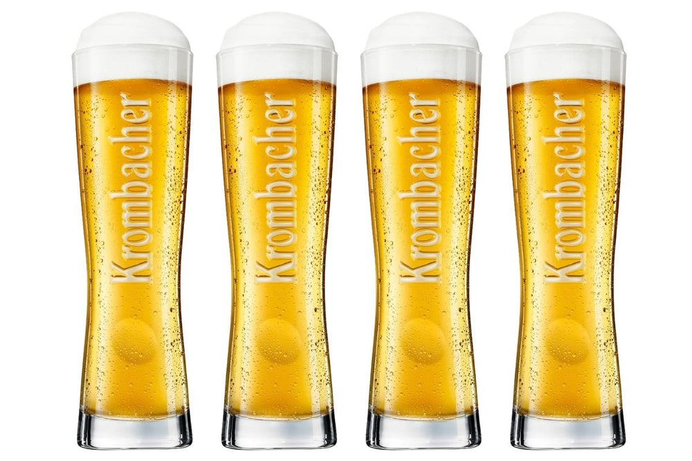 Krombacher Beer Glasses Star Cup 250 ml - 4 pieces
