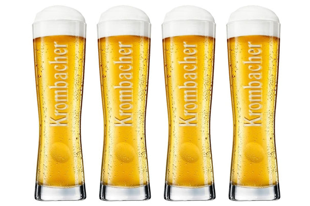 Krombacher vasos de cerveza Star Cup 250 ml - 4 piezas