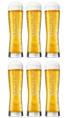 Krombacher Beer Glasses Star Cup 250 ml - 6 pieces