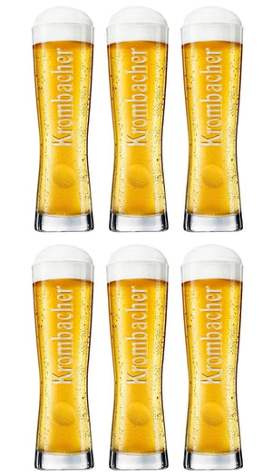 Krombacher Beer Glasses Star Cup 250 ml - 6 pieces