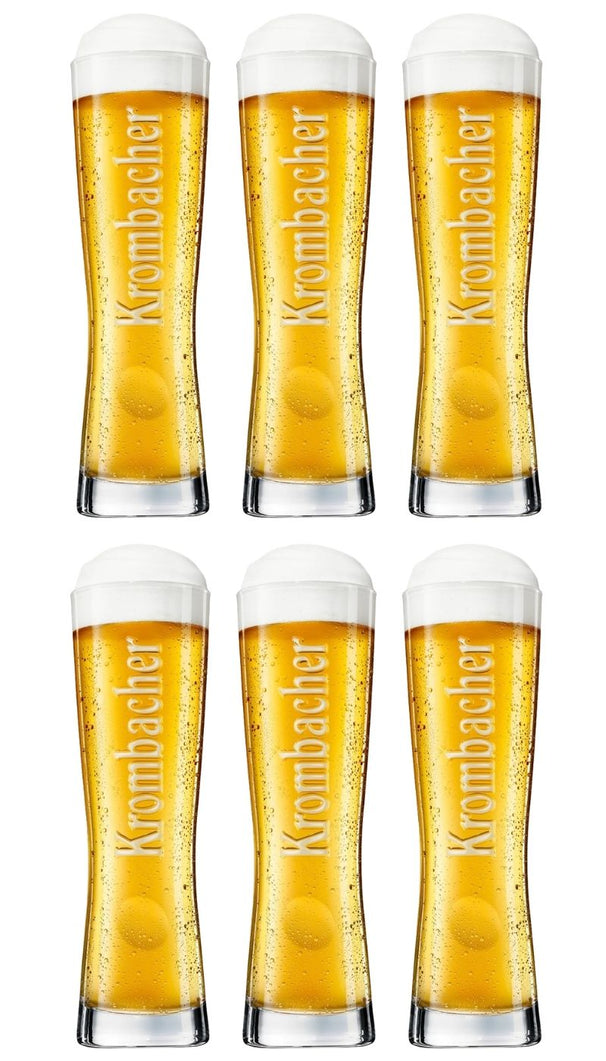 Krombacher vasos de cerveza Star Cup 250 ml - 6 piezas