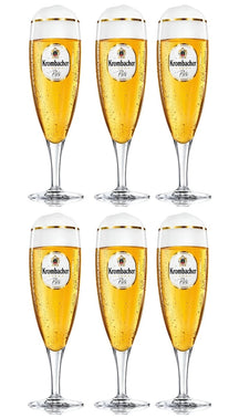 Krombacher Beer Glass on Stem 300 ml - 6 pieces