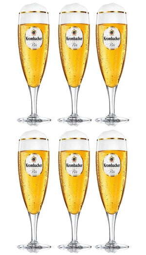 Krombacher Beer Glass on Stem 300 ml - 6 pieces