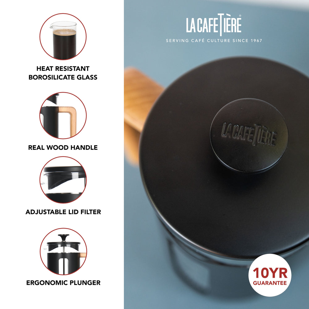 La Cafetiere Cafetiere Pisa Black 350 ml / 3-cup - French Press