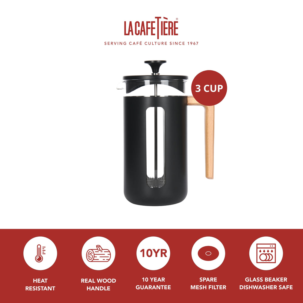 La Cafetiere Cafetiere Pisa Black 350 ml / 3-cup - French Press