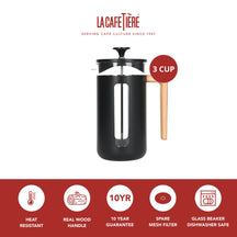 La Cafetiere Cafetiere Pisa Black 350 ml / 3-cup - French Press