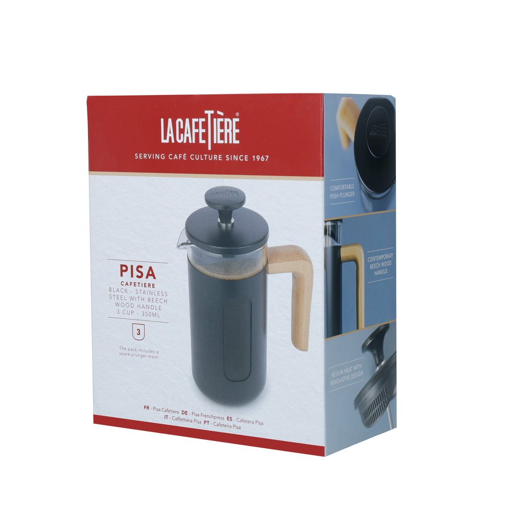 La Cafetiere Cafetiere Pisa Black 350 ml / 3-cup - French Press
