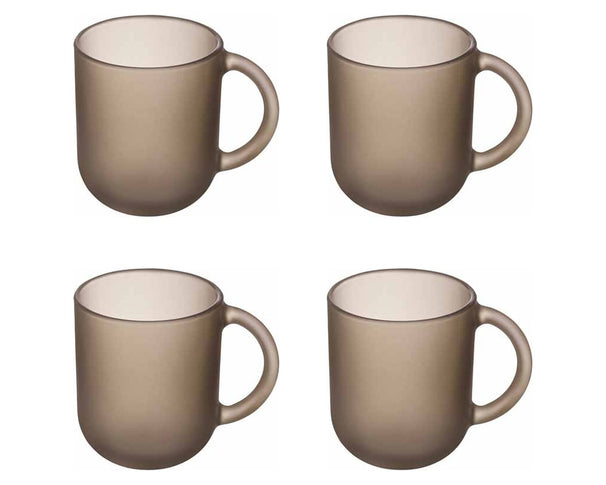 Luminarc Coffee & Tea Glasses with Handle Moka Delice Hazelnut - 250 ml - 4 pieces