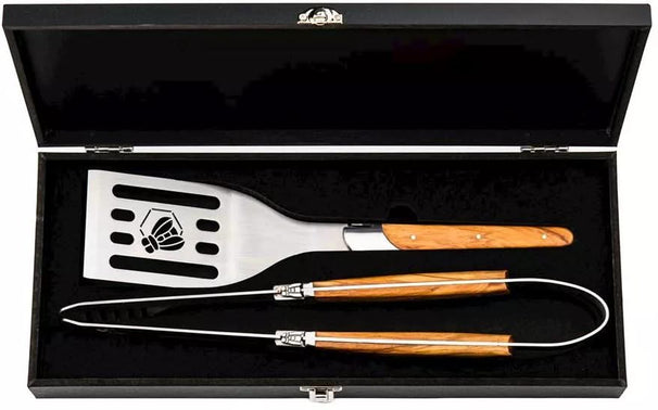 Set de BBQ Laguiole Style de Vie Luxury Line - Madera de olivo