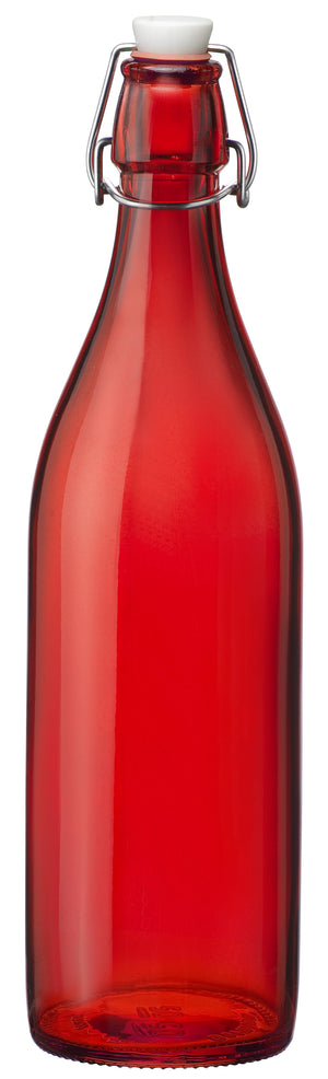 Bormioli Rocco Botella con cierre / Botella Weck Giara - Rojo - 1 litro