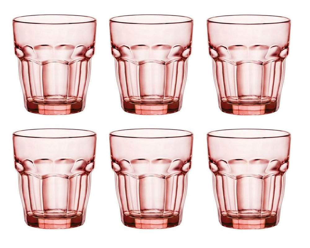 Vasos de agua Bormioli Rocco Rock Bar - Naranja - 270 ml - 6 piezas