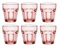 Vasos de agua Bormioli Rocco Rock Bar - Naranja - 270 ml - 6 piezas
