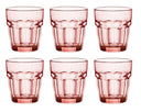 Vasos de agua Bormioli Rocco Rock Bar - Naranja - 270 ml - 6 piezas