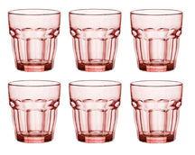 Vasos de agua Bormioli Rocco Rock Bar - Naranja - 270 ml - 6 piezas