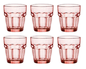 Vasos de agua Bormioli Rocco Rock Bar - Naranja - 270 ml - 6 piezas