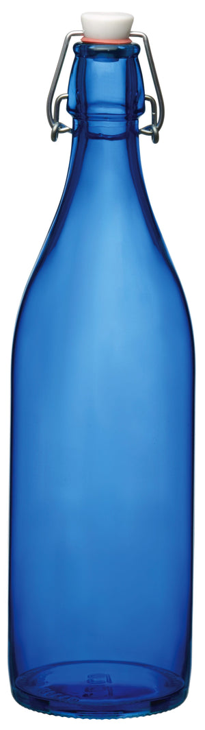 Bormioli Rocco Botella con cierre / Botella Weck Giara - Azul oscuro - 1 litro