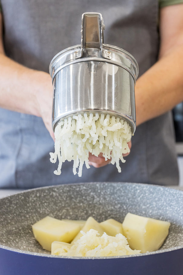 Prensa para puré Master Class Deluxe de acero inoxidable 31 cm - Prensa para patatas y puré