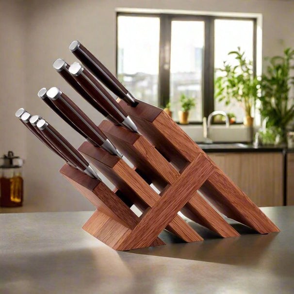 Messermeister Knife Block with Knives Avanta Pakkawood 10-piece