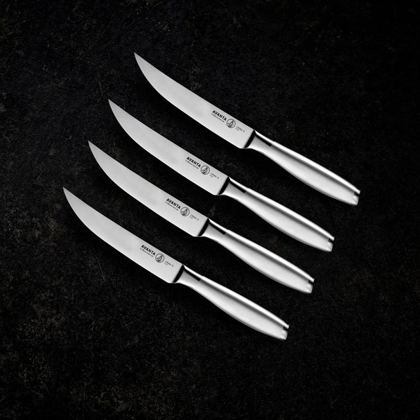 Messermeister Cuchillos chuleteros Avanta Acero Inoxidable 13 cm - 4 piezas