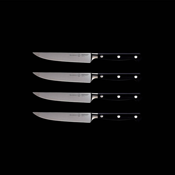 Messermeister Cuchillos chuleteros Meridian Elite 12 cm - 4 piezas