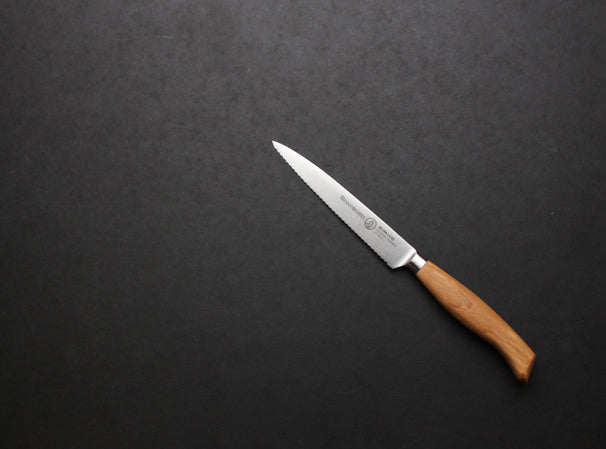 Messermeister Serrated Tomato Knife Oliva Luxe Olive Wood 13 cm